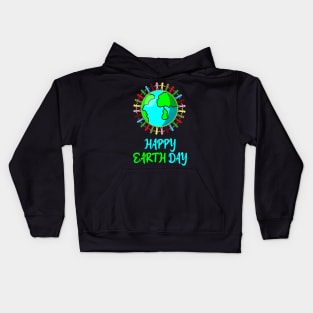 Happy Earth Day Kids Hoodie